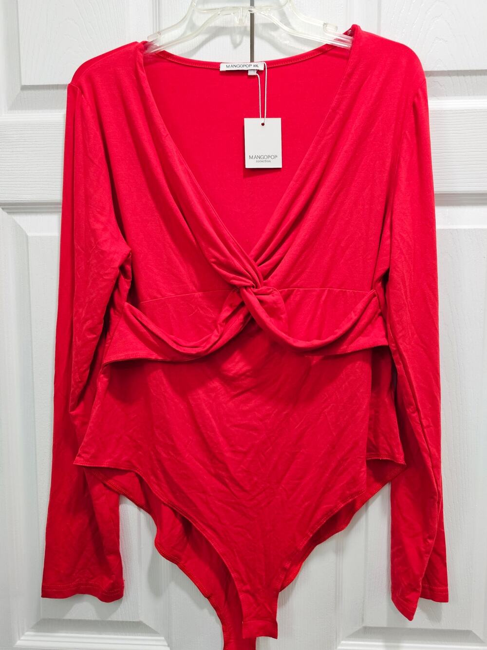 MANGOPOP Bodysuit- Red- Size XXL